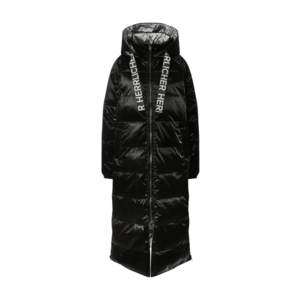 Herrlicher Zimný kabát 'Tola' čierna / striebornosivá vyobraziť