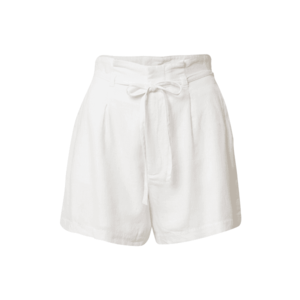 Abercrombie & Fitch Plisované nohavice biela vyobraziť