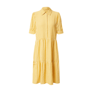 Freequent Košeľové šaty 'SCAT' žltá / biela vyobraziť