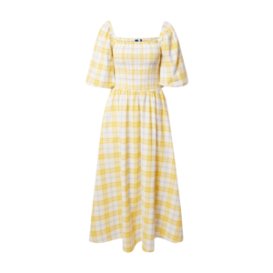Résumé Šaty 'Ebony' žltá / biela / svetlomodrá vyobraziť