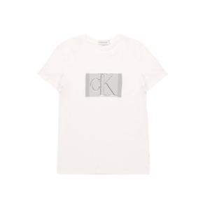 Calvin Klein Jeans Tričko biela / tmavosivá vyobraziť