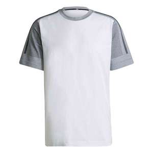 ADIDAS PERFORMANCE Funkčné tričko biela / sivá / tmavosivá vyobraziť