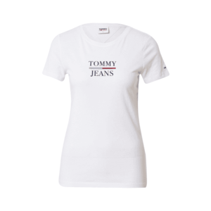 Tommy Jeans Tričko biela / tmavomodrá / červená vyobraziť