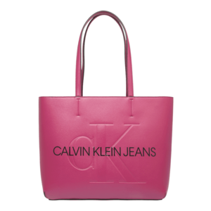 Calvin Klein Jeans Shopper tmavoružová / čierna vyobraziť