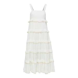 SELECTED FEMME Letné šaty 'Duffu' biela / hnedá vyobraziť