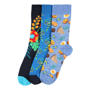 Happy Socks Ponožky 'Midsummer' námornícka modrá / modrá / dymovo modrá / zmiešané farby vyobraziť