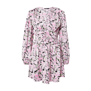 Gina Tricot Košeľové šaty 'Althea' ružová / čierna / zelená vyobraziť