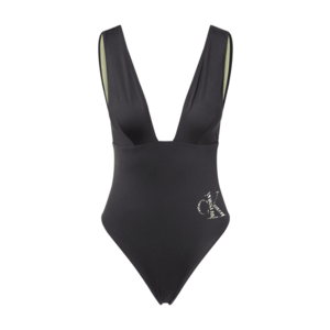 Calvin Klein Swimwear Jednodielne plavky čierna / biela / svetložltá vyobraziť
