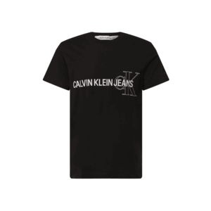Calvin Klein Jeans Tričko biela / čierna vyobraziť