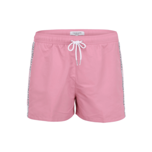 Calvin Klein Swimwear Plavecké šortky ružová / biela vyobraziť