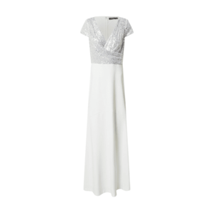 Lauren Ralph Lauren Večerné šaty 'KRYSTAL' biela / striebornosivá vyobraziť