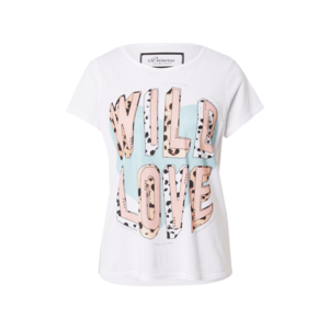 PRINCESS GOES HOLLYWOOD Tričko 'Wild Love' biela / zmiešané farby vyobraziť