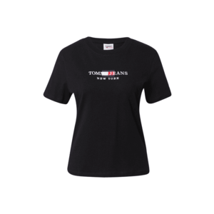 Tommy Jeans Tričko čierna / biela / červená / námornícka modrá vyobraziť