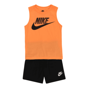 Nike Sportswear Set čierna / tmavooranžová / biela / sivá vyobraziť