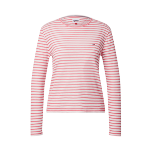Tommy Jeans Tričko biela / ružová vyobraziť
