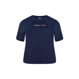 Tommy Jeans Curve Tričko námornícka modrá / zmiešané farby vyobraziť