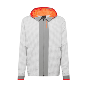 UNDER ARMOUR Športová bunda dymovo šedá / biela / neónovo oranžová vyobraziť