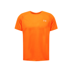 UNDER ARMOUR Funkčné tričko 'Streaker' oranžovo červená / biela vyobraziť