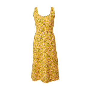 Louche Letné šaty 'ISABEAU' horčicová / ružová / zelená vyobraziť