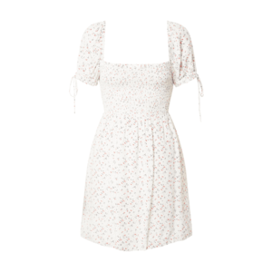 Bardot Šaty 'Ditsy' biela / zmiešané farby vyobraziť