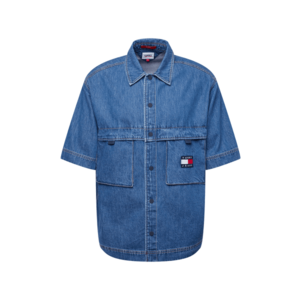 Tommy Jeans Košeľa modrá denim / biela / červená / námornícka modrá vyobraziť