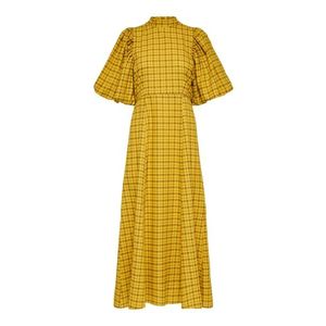 SELECTED FEMME Šaty hnedá / žltá vyobraziť