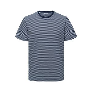 SELECTED HOMME Tričko 'Norman' námornícka modrá / biela vyobraziť