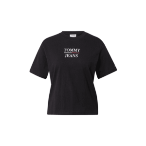 Tommy Jeans Tričko čierna / biela / červená / tmavomodrá vyobraziť
