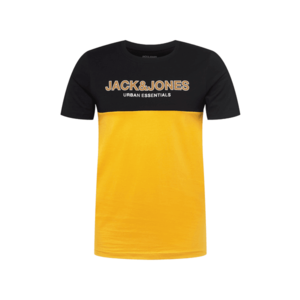 JACK & JONES Tričko oranžová / čierna / biela vyobraziť