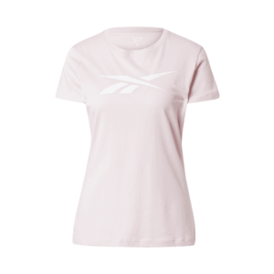 Reebok Sport Funkčné tričko ružová / biela vyobraziť