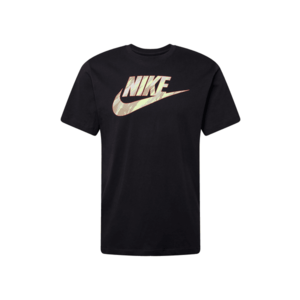 Nike Sportswear Tričko čierna / farba ťavej srsti / pastelovo zelená / sivá vyobraziť