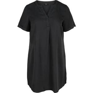Zizzi Košeľové šaty 'Ecatrine' čierna vyobraziť