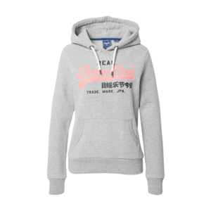 Superdry Mikina sivá melírovaná / čierna / lososová vyobraziť