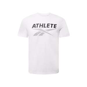 Reebok Sport Funkčné tričko biela / čierna / striebornosivá vyobraziť
