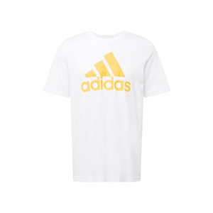 ADIDAS PERFORMANCE Funkčné tričko biela / žltá vyobraziť