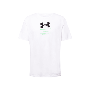 UNDER ARMOUR Funkčné tričko biela / čierna / neónovo zelená vyobraziť