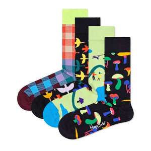 Happy Socks Ponožky čierna / petrolejová / tmavooranžová / žltá / fialová vyobraziť