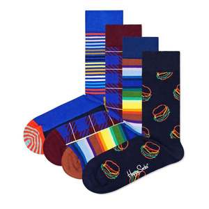 Happy Socks Ponožky modrá / tmavomodrá / bordová / zmiešané farby vyobraziť