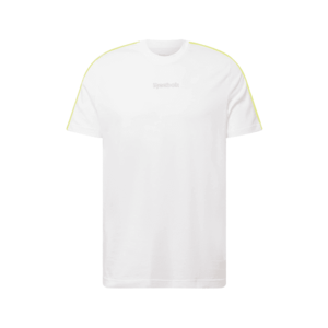 Reebok Sport Funkčné tričko biela / žltá vyobraziť