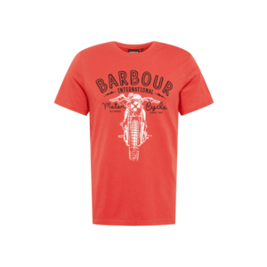 Barbour International Tričko 'Motorbike' červená / biela / čierna vyobraziť