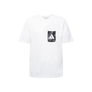 ADIDAS PERFORMANCE Funkčné tričko biela / čierna vyobraziť