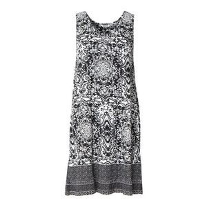 Indiska Letné šaty 'Danylynn' čierna / biela vyobraziť