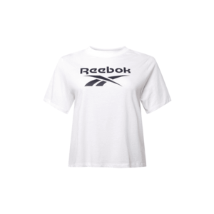 Reebok Sport Funkčné tričko biela / čierna vyobraziť