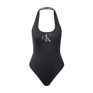 Calvin Klein Swimwear Jednodielne plavky čierna / svetložltá / béžová vyobraziť
