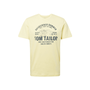 TOM TAILOR Tričko svetložltá / námornícka modrá vyobraziť