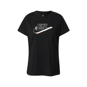 Nike Sportswear Tričko čierna / biela / svetložltá / svetločervená vyobraziť