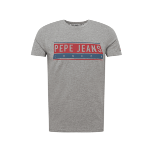 Pepe Jeans Tričko 'JAYO' sivá melírovaná / červená / námornícka modrá vyobraziť