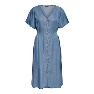 ONLY Košeľové šaty 'Nikoline' modrá denim vyobraziť