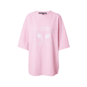 Missguided Oversize tričko ružová / biela vyobraziť