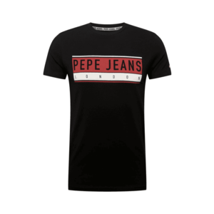 Pepe Jeans Tričko 'JAYO' biela / čierna / pastelovo červená vyobraziť
